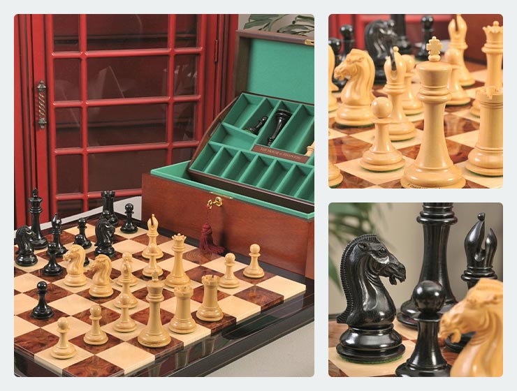 The Selene Collector Series Luxury Wood Chess Set